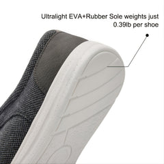 Men's Canvas Loafer Shoes Breathable Lightweight Slip On Casual Shoes