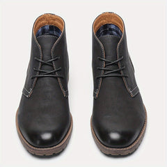 Men's Retro Ankle Desert Boots Wear-resistant Non-Slip Lace-up Boots