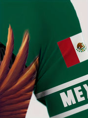 MEXICO Eagle Print Hoodies For Men Graphic Hoodie