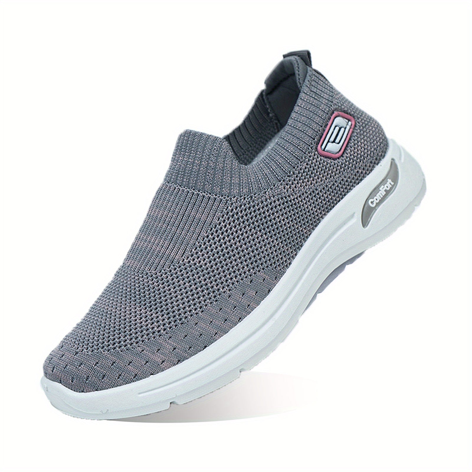 Women's Knitted Sock Sneakers Breathable Slip On Loafer Shoes