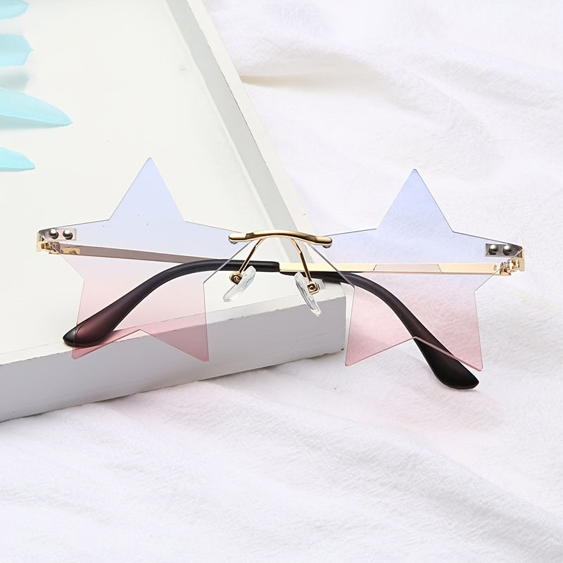Colorful Star Shaped Sunglasses for Women 90s Y2k
