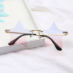 Colorful Star Shaped Sunglasses for Women 90s Y2k