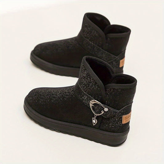Women's Winter Snow Boots Medium Top Outdoor Shoes