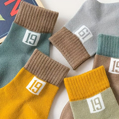 10 Pairs Girls Kids Numbers Print Sports Socks