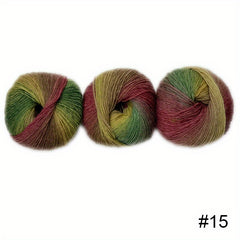 3pcs 100% Wool Colored Yarn for Knitting Crochet Scarf Sweater 150g