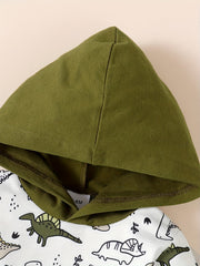 Baby Boy's Dino Hoodie Sweatshirt & Pants Set