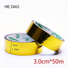 50m Foil Washi Tapes Laser Colors Glitter Slim Adhesive Masking Tapes