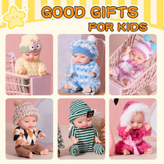 6pcs Baby Dolls Pajama Fairy Princess Doll Toy Set