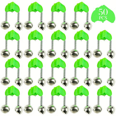 50pcs Plastic Clip Bite Alert Fishing Rod Bell Fishing Alarm Bells