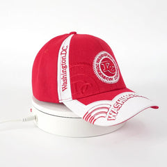 Unisex Sunshade Adjustable Baseball Cap With Letter Embroidered