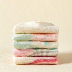 5pcs Baby Candy Striped Crew Socks Cotton Toddler Socks