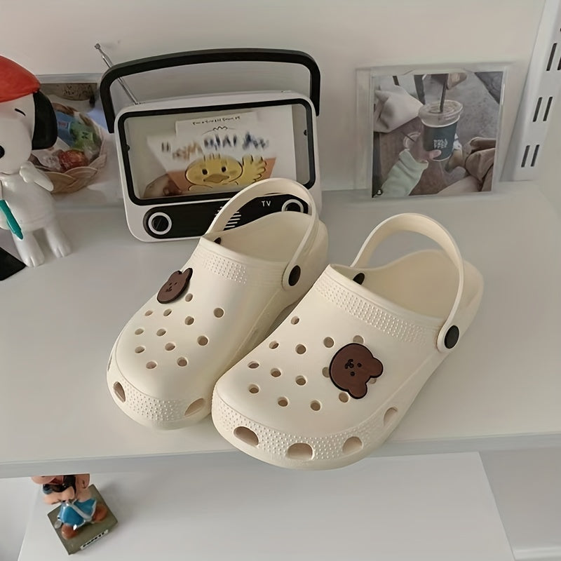 Women's Bear Clogs Slip On Slide Shoes Sandals