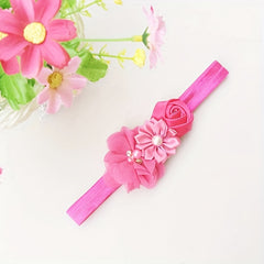 Cute Baby Girls Pearl Flower Hairband for Decoration