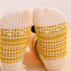 3 Pairs Baby Girls Kid Anti-Skid Floor Socks with Dinosaur Bear Panda Whale Doll