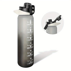 32oz Leakproof Tritran BPA Water Bottle with Time Marker