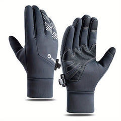 Men's Winter Windproof Waterproof Warm Touch Screen Gloves