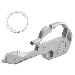 1pc 24-In-1 Stainless Steel Portable Pocket Tool Keychain