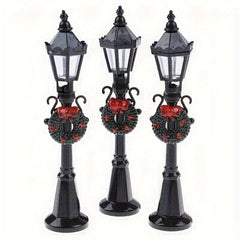 3pcs Dollhouse 1:12 Scale Street Lights Pathway Lamppost Lamp Model
