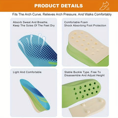 Cushioned Shock Absorption Insoles for Comfortable Wear