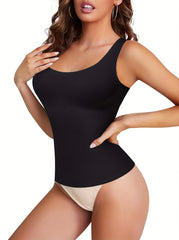 Tummy Control Shaping Camisole Compression Tank Tops Seamless Body Shaper