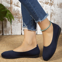 Women's Breathable Flat Slip-On Walking Shoes Lightweight Low Top Shoes