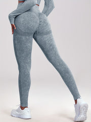 High Waist Skinny Leggings Stretchy Casual Every Solid