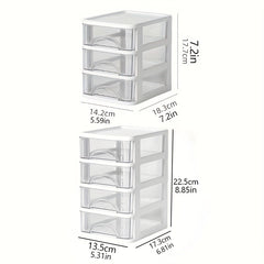 Desktop Transparent Storage Box Small Drawer Type Storage Rack