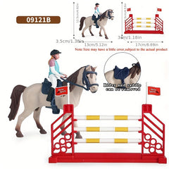 Equestrian Horse Hurdle Set Tabletop Toy Children Halloween Christmas Gift