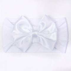 Soft Nylon Ribbon Bow Headband for Baby Girls