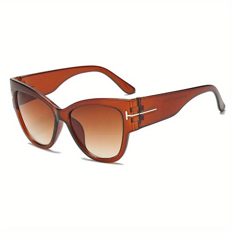 Large Cat Eye Sunglasses Gradient Vintage Sunshade Eyewear