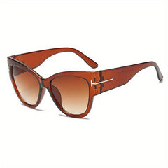 Large Cat Eye Sunglasses Gradient Vintage Sunshade Eyewear
