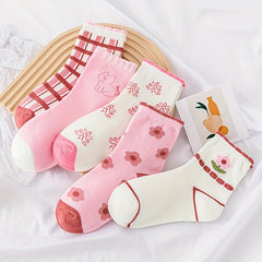 5 Pairs Lace Princess Socks for Baby Girls Spring Autumn Winter