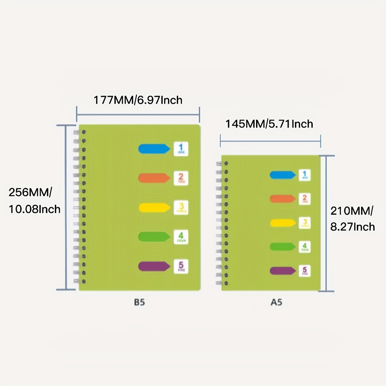Cmdex Coil Notebook Spiral Thickened PP Office Classification