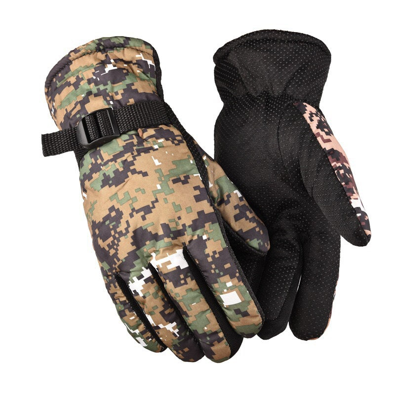 NAIYONG Camo Ski Gloves Windproof and Stylish for Autumn Winter