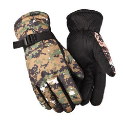 NAIYONG Camo Ski Gloves Windproof and Stylish for Autumn Winter