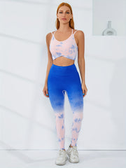 Tie Dye Yoga Set: Sports Bra & High Waist Leggings