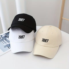 1987 Embroidered Cap Summer Casual Baseball Cap