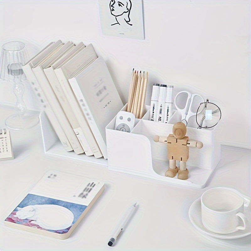 Retractable Book Desk Storage Shelf Bookshelf Bookends
