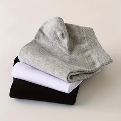 30 Pairs Women's Low Cut Ankle Socks Soft & Lightweight Solid Stockings