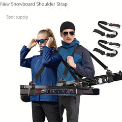 Adjustable Snowboard Carrying Strap Fixed Rope for Skiing