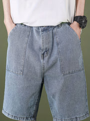 Men's Distressed Denim Shorts for Summer