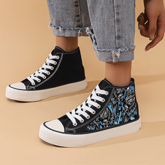 High Top Chunky Canvas Sneakers