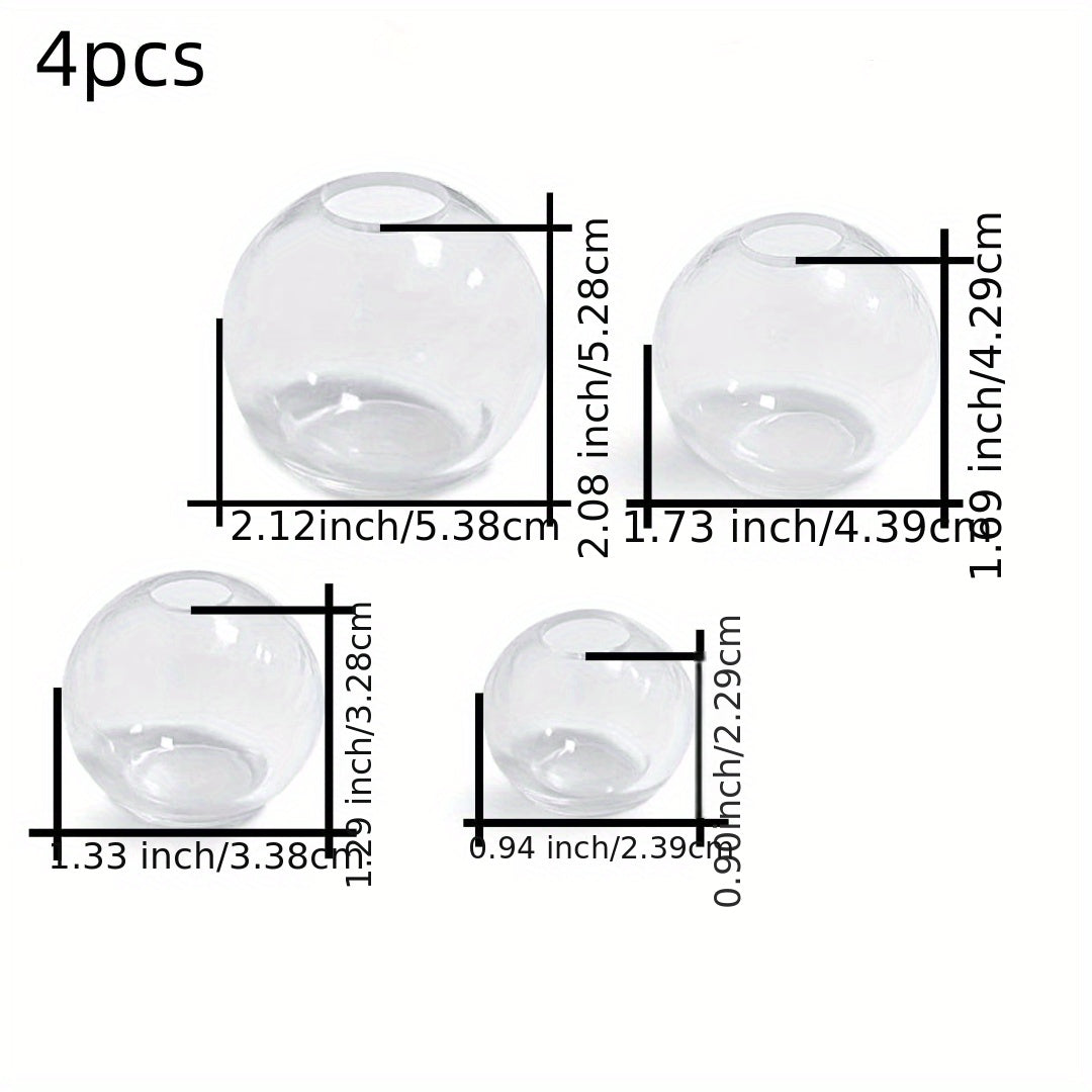 4pcs 08cm Silicone Sphere Molds for Resin Casting