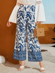 Floral Wide Leg Pants for Women Spring & Summer