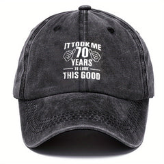 Letter Printed Washed Cotton Baseball Cap Sun Protection Hat