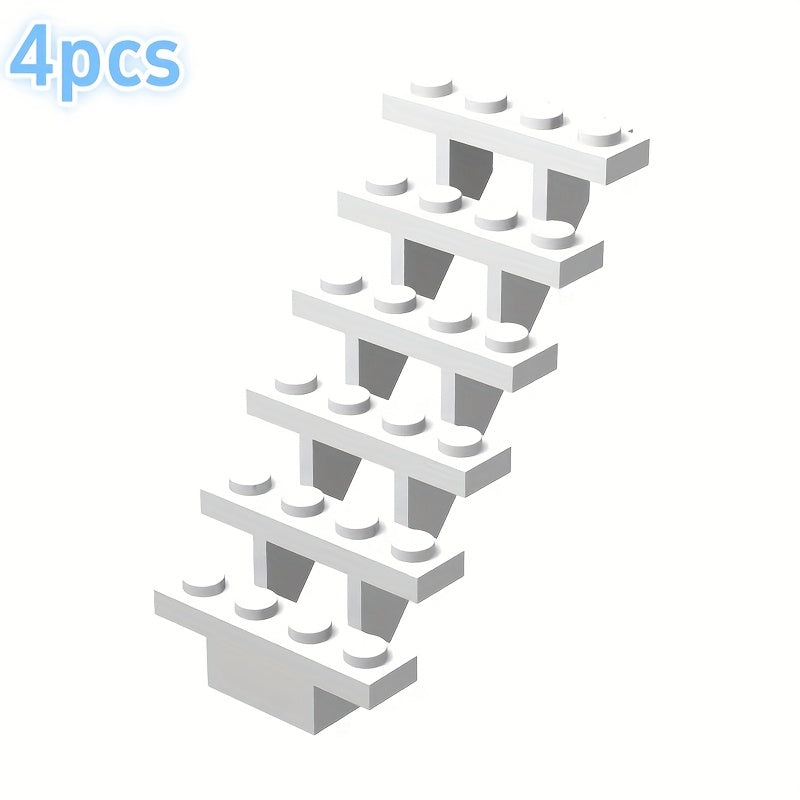 4pcs Building Block Set Staircase Scene Construction Kit DIY Toy