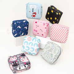 Small Zipper Storage Bag for Sanitary Napkin Portable