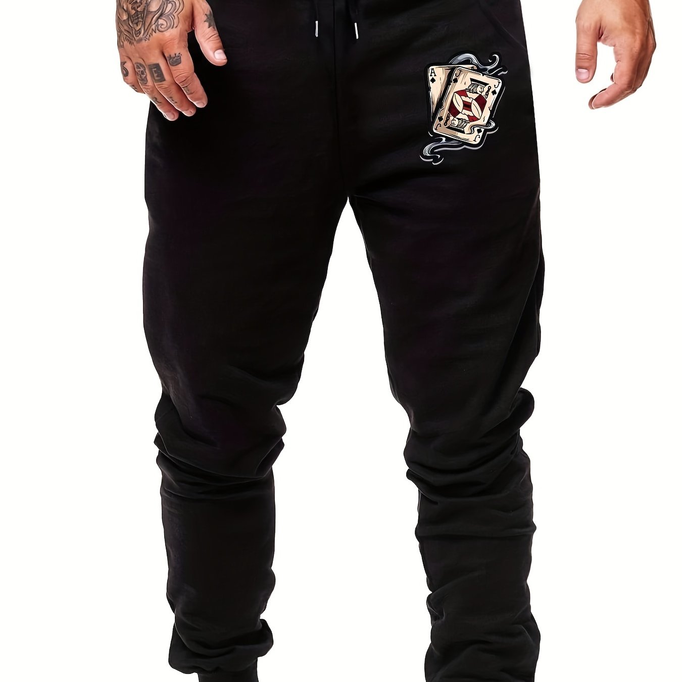 J&A Men's Sports Pants Drawstring Jogging Trousers