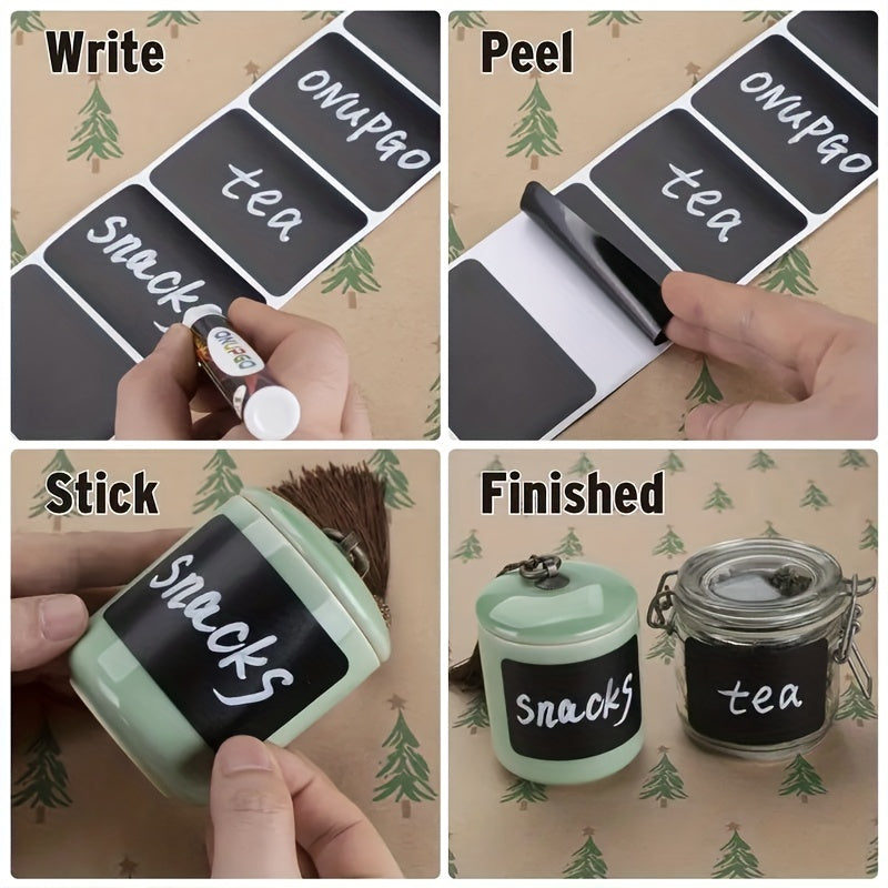 150pcs Reusable Chalkboard Labels for Mason Jars Parties Craft Rooms Weddings
