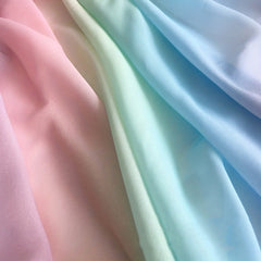 Rainbow Candy Colors Gradient Chiffon Fabric for Clothing
